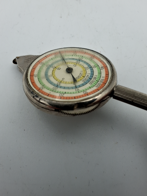 Vintage kortmåler med læderetui